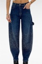jeans elasticizzato brooklyn strass